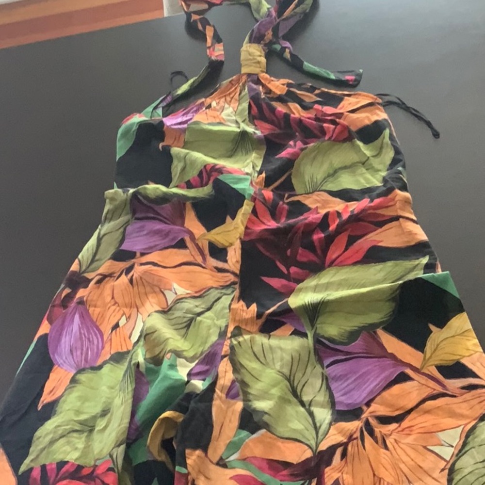 ZARA LONG PRINT JUMPSUIT - Picture 9 of 10
